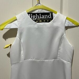 Elegant White Sleeveless Kids Dress